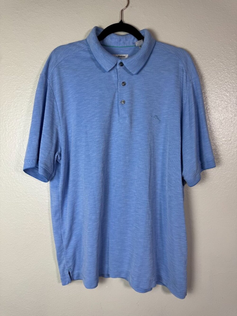 Tommy Bahama Island Zone Blue Polo Shirt Mens XL Short Sleeve Golf Performance